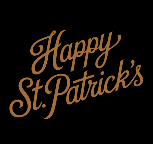 Happy St. Patricks Day Lettering